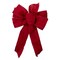 Northlight 14&#x22; x 9&#x22; Red Glittered Poinsettia 6 Loop Christmas Bow Decoration
